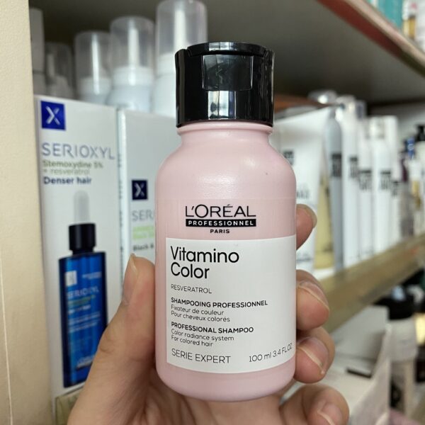 LOREAL Serie Expert Resveratrol Vitamino Color Shampoo ขนาดทดลอง 100ml