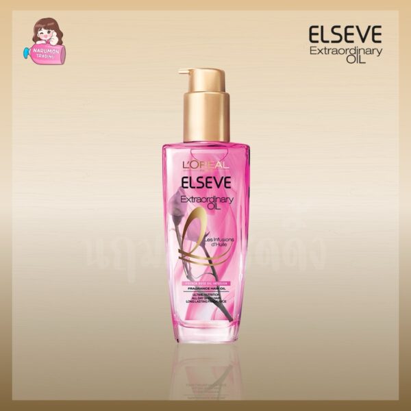 Elseve Oil - LOREAL Elseve Serum with Rose Oil 100ml มีดอกไม้ในขวด